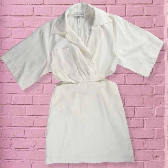 En Saison Paz Dress In off White XS - Picture 2 of 6